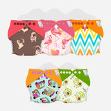 Snugkins New Age Cloth Diapers with Soakers - Pack of 5