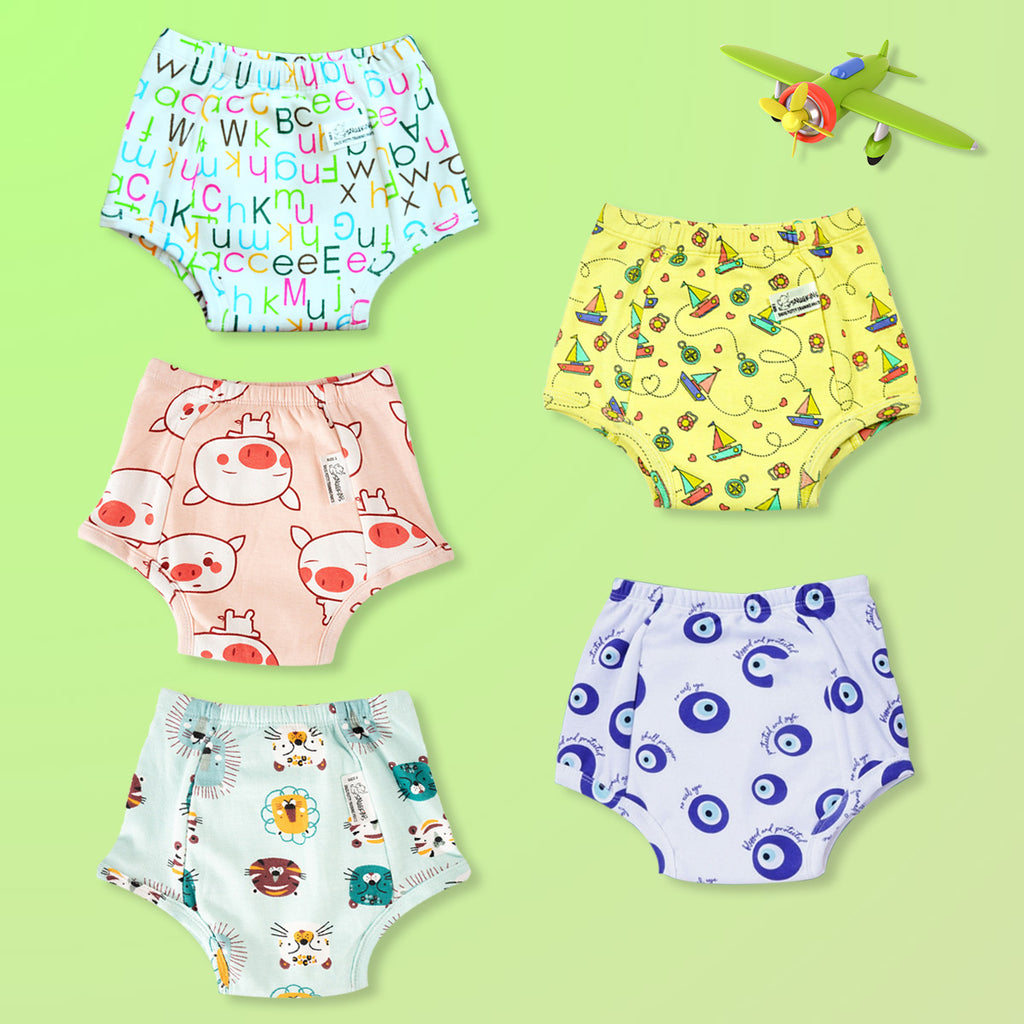 4 Packs Potty Training Pants Reusable Morbuy Toddler Kids Soft - View #9