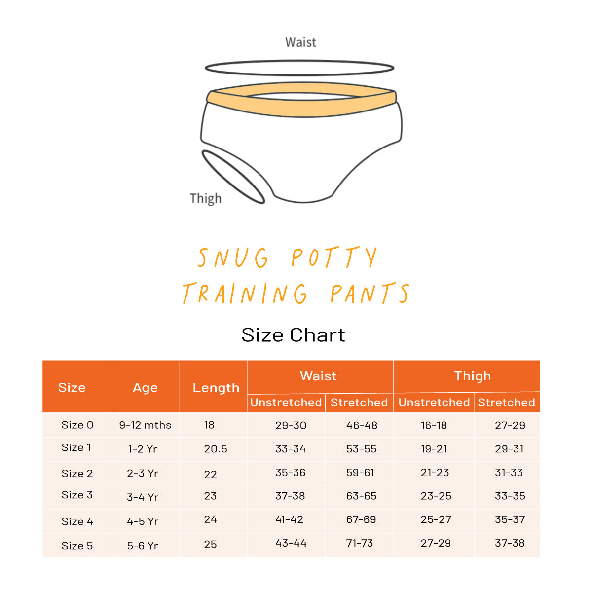 Snug Potty Training Pants - Pack of 5