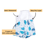 Snugkins Potty Training Shorts for Toddlers,Boys & Girls 100% Cotton - Pack of  1 - Whale